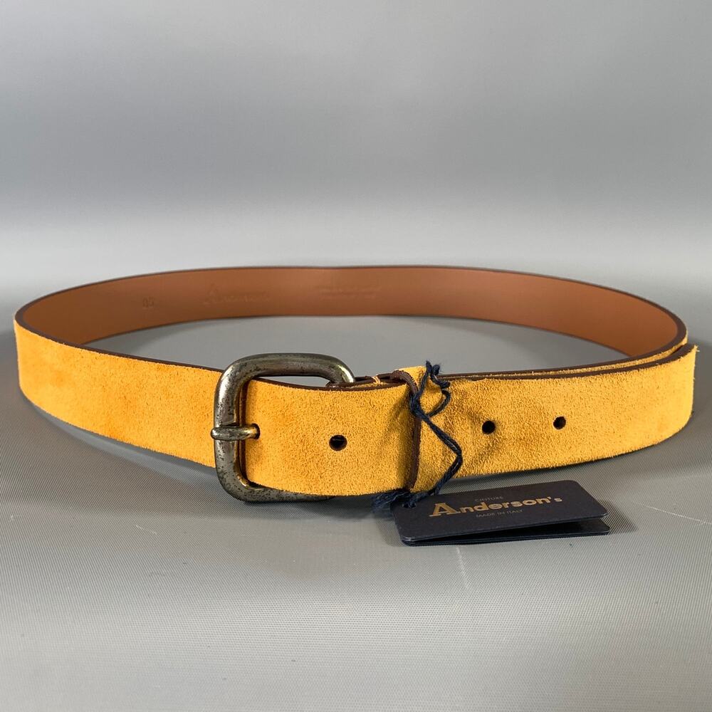 ANDERSON'S Size 33 Brown Camel Solid Leather Belt